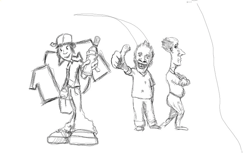 three cool lads