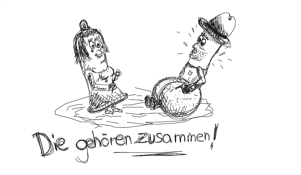 Die gehören zusammen.