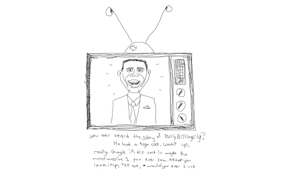 Obama on tv ..