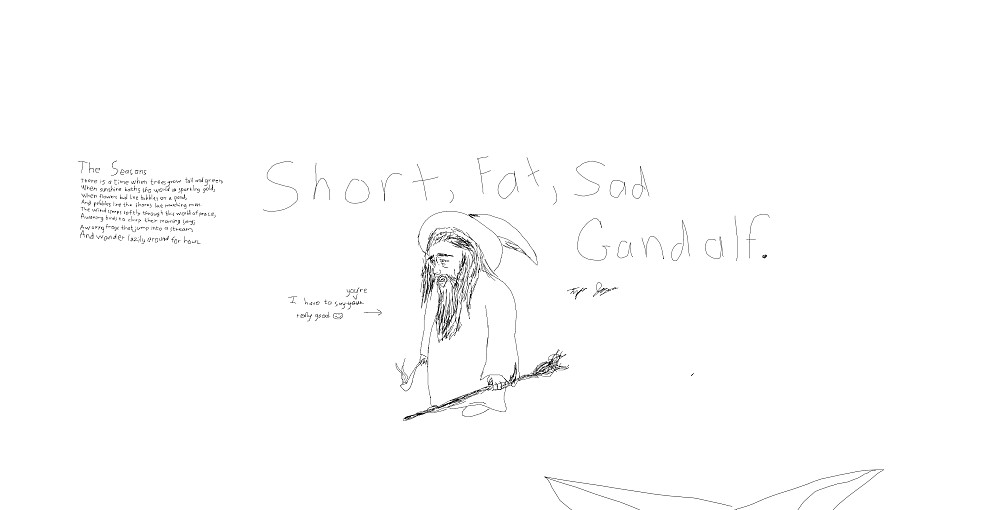 Short, Fat, Sad Gandalf.