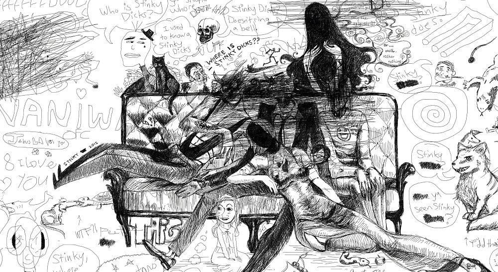 Experimental Drawings, Trash and no Face