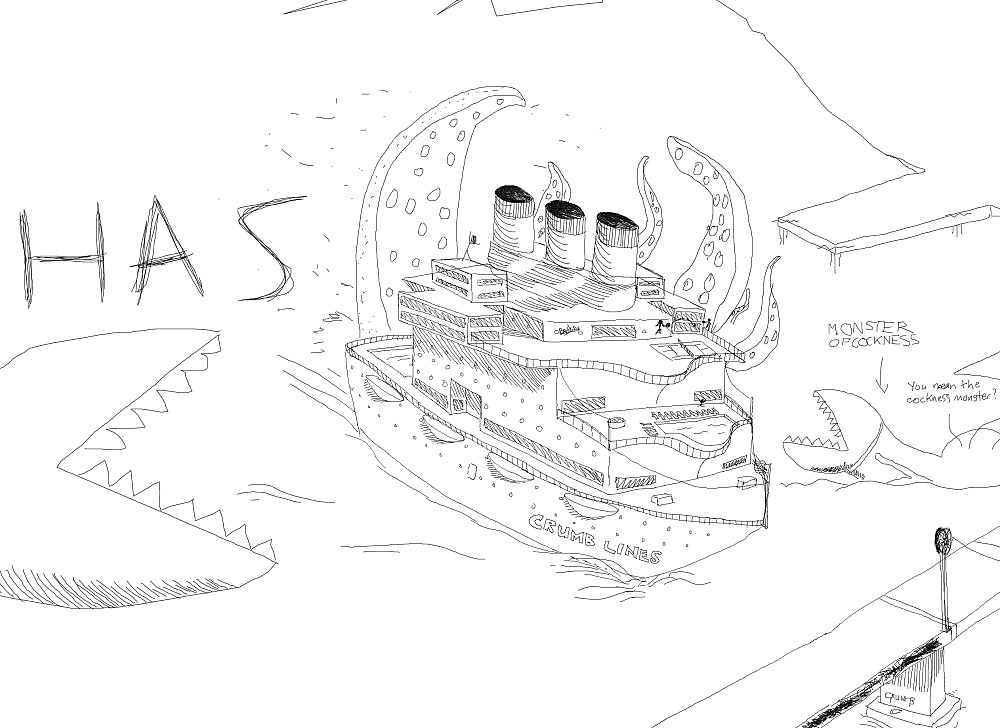 Crumb Lines cruise ship