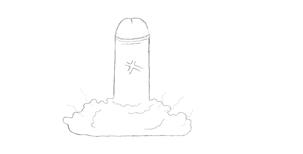 Huge rotten penis