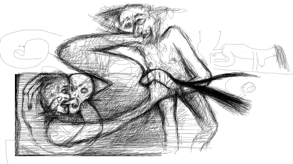 creepy night scene