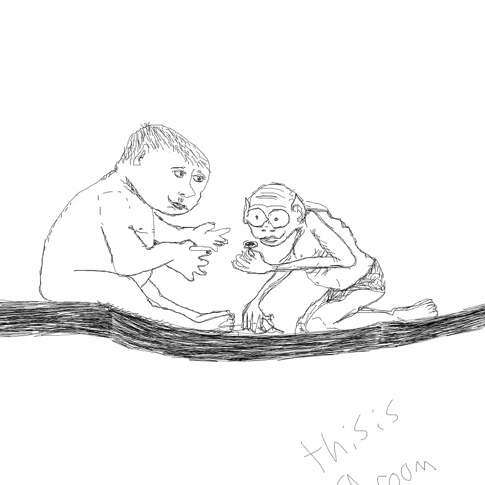 Gollum with ring