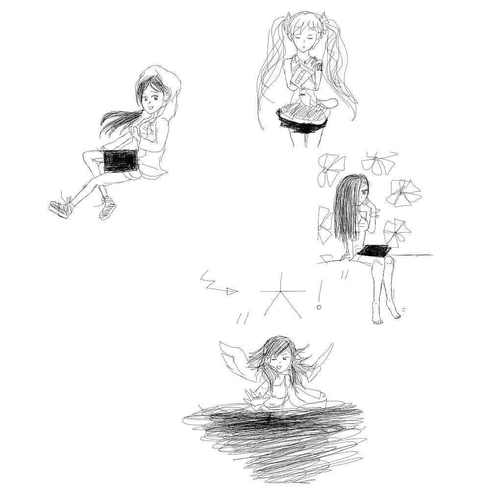 sketch girl