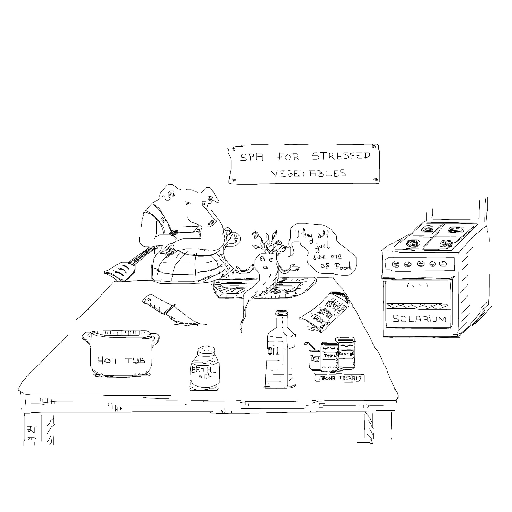 Piggi kitchen scene