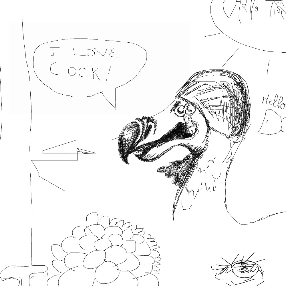 dodo likes cock